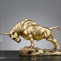 Gambar Barang Berkualitas Dekorasi Patung Banteng Wall Street Amerika Lambang Kesuksesan Mewah dari Joy Display undefined 3 Tokopedia