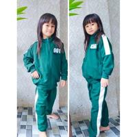 Gambar Ready SETELAN JAKET SQUID GAME anak 2 sampai 12 thn - Kaos anak hitam, M dari MARIMAR SHOPY undefined 3 Tokopedia