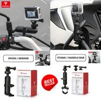 Gambar Motowolf Bracket GoPro Action Cam Insta 360 Stang Spion Best Seller - SPION dari MOTOWOLF OFFICIAL undefined 3 Tokopedia