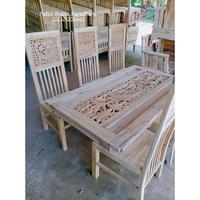 Gambar Furniture model kursi meja makan 6 kursi terlaris terbaru dari Rustic Furniture Official undefined 4 Tokopedia
