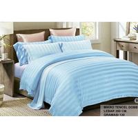 Gambar Sprei Hotel Premium 200X200X40 Katun Microsilk Tencel Salur T40 Extra King - Tinggi 40 Cm - Peach dari Zafia Official undefined 5 Tokopedia