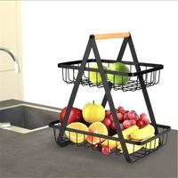 Gambar Rak Buah Besi Segitiga Rak Keranjang Tempat Buah 2 Tingkat Serbaguna - Putih dari Aliba Living Store undefined 4 Tokopedia