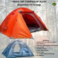 Gambar Tenda Camping LWY Compass Kapasitas 4 Orang Frame Alloy | Tenda Ultralight 4P | Tenda Double Layer Compass 4P Alloy Kap 4 Orang | Tenda Kemah Tenda Murah Outdoor dari gerai camp undefined 3 Tokopedia