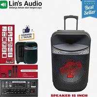 Gambar Terbaru Speaker aktif portable bluetooth 15 inch MAYAKA SPK815CO spiker troly top dari OfficialRyza undefined 2 Tokopedia