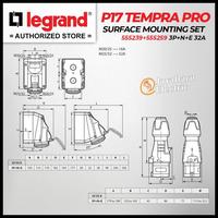 Gambar Terlaris Legrand Paket 1 Set Plug Surface Mounting Socket 3P+N+E / 5 Pin 32A Best Seller - Plug Socket Set dari QANAJO sTORE undefined 3 Tokopedia