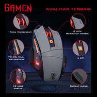 Gambar Mouse Gaming GAMEN Macro GM300 7200 DPI Black Mouse RGB dari Lisensiantivirus undefined 4 Tokopedia