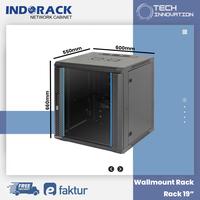 Gambar INDORACK Wallmount Rack 12U Depth 550mm Rak Server Modem Wifi WIR5512S dari Tech Innovation Store undefined 5 Tokopedia