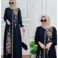 Gambar Naysila Dress Baju Muslim Wanita Remaja Dewasa Ibu Ibu Busui Resleting Depan Bordir Lengan Panjang Bahan Adem Crinkle Airflow Gamis Bunga Cringkle Model Terbaru Lebaran 2024 Aestthetic OOTD Hijabers Kondangan Pesta Wedding Pernikahan Modern COD - MARUN, S dari sukses21 undefined 1 Tokopedia