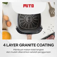 Gambar MITO Air Fryer AF1 V2 4L Low Watt Original - Mesin Penggoreng Tanpa Minyak Anti Lengket - Hemat Listrik - Pink dari MITO Electronics undefined 4 Tokopedia