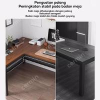 Gambar 【Surabaya Express】CH Meja L Meja Kantor Serbaguna Meja Kerja Meja Belajar Murah L shaped Desk (Ukiran Kayu Padat) dari GEOS STORE undefined 5 Tokopedia