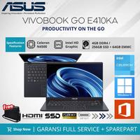 Gambar LAPTOP ASUS VIVOBOOK GO E410KA-CL464 INTEL N4500 4GB DDR4 256GB SSD + 64 Emmc 14" FHD WINDOWS 11 64bit dari StarLink Store Manado undefined 1 Tokopedia