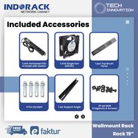 Gambar INDORACK Wallmount Rack 12U Depth 550mm Rak Server Modem Wifi WIR5512S dari Tech Innovation Store undefined 3 Tokopedia