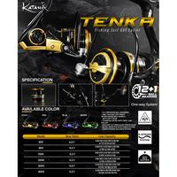 Gambar Reel SPINNING KATANA TENKA - 500, RED dari WARUNG-PANCING-DAN-BERBURU undefined 1 Tokopedia