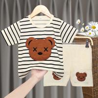 Gambar SETELAN ANAK LAKI-LAKI KIDDY BEAR UMUR 2 SAMPAI 7 TAHUN BAHAN TEBAL LEMBUT ADEM / SET BAJU ANAK LAKI-LAKI TEDDY BEAR SALUR PREMIUM / SET BAJU ANAK LAKI 2 3 TAHUN / SET BAJU ANAK COWOK 3 4 TAHUN / SETELAN ANAK LAKI LUCU KARAKTER BERUANG / SET ANAK LAKI 4 5 - Cream, S dari Yeskid undefined 1 Tokopedia