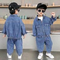 Gambar Setelan Fashion Jaket Celana Joger Jeans Anak Laki TANPA INNER Usia 3-9 Tahun Pakaian Anak Jeans - Biru Terang, Size 90(3T) dari Official serbaadahaj undefined 3 Tokopedia