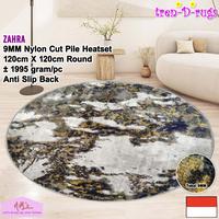 Gambar Tren-D-rugs karpet bioskop eropa aesthetic bulat bundar lingkaran round carpet diameter 120 cm tebal 9mm anti slip motif abstrak modern bulu cut pile alas lantai ruang tamu keluarga kamar tidur NM's - MarbleGreyBeige dari NMs Lets dress up your home undefined 1 Tokopedia