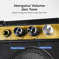 Gambar Amplifier Mini Gitar Elektrik/ Ampli Portable Speaker/ Bass/ Guitar dari Lakupada undefined 2 Tokopedia
