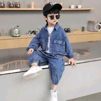 Gambar Setelan Fashion Jaket Celana Joger Jeans Anak Laki TANPA INNER Usia 3-9 Tahun Pakaian Anak Jeans - Biru Terang, Size 90(3T) dari Official serbaadahaj undefined 5 Tokopedia