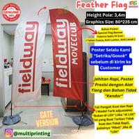 Gambar Flying Banner custom + Feather Flag / Feather Banner + Cetak poster textile - Poster 1 sisi dari Multi Printing Group undefined 4 Tokopedia