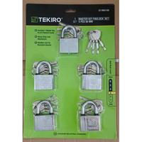 Gambar TEKIRO GT-MK2168 GEMBOK MASTER KEY SET 5 PCS UK. 50 MM dari adjane undefined 2 Tokopedia