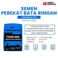 Gambar SEMEN MORTAR INSTAN | PEREKAT BATA RINGAN | INDRA MORTAR IM-385 - JABODETABEK dari INDRA MORTAR undefined 1 Tokopedia