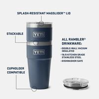Gambar YETI Rambler 20 oz (591 ml) Stackable Cup - White dari BTS Tack Shop undefined 3 Tokopedia