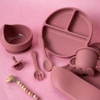 Gambar Terbaru Famigo Premium Silicone Baby Feeding Set |Set Perlengkapan Makan Bayi 100% Ori - Olive dari DEDE SALIMAH FASHION undefined 4 Tokopedia