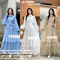 Gambar Gamis Bangkok Katun Silk Import(mewah.adem) all size fit S.M.L.XL.XXL - Denim dari Winnie Collection undefined 1 Tokopedia