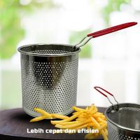 Gambar BWI Deep Fryer Penggorengan Panci Rebus Stainless Steel Saringan Makanan Kentang COD Anti Karat - 2IN1 MINI dari IN SAJI SUKA RASA undefined 4 Tokopedia