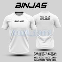 Gambar KAOS OLAHRAGA PRIA BINJAS BINSIK CASIS CATAR TNI POLRI LENGAN PENDEK - Putih, XL dari Lorengin Store undefined 1 Tokopedia