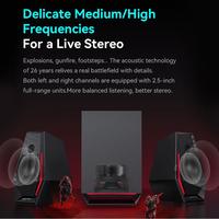 Gambar Speaker EDIFIER G1500 MAX 2.1 2 Driver full-range 2.5 inch + subwoofer 4 inch RMS 60w Bluetooth 5.3 USB-A USB-C dan input AUX 3,5mm 10 efek pencahayaan RGB, mode suara untuk musik, game, dan film, serta desain mekanis dengan garis keras dari FRAG GAMING STORE undefined 4 Tokopedia