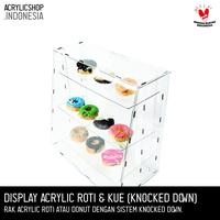 Gambar DISPLAY ROTI / KUE / DISPLAY ACRYLIC / AKRILIK ETALASE / RAK MAKANAN dari Racks Storeku undefined 1 Tokopedia