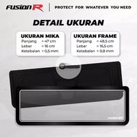 Gambar FUSION R Tempat Dudukan Tatakan Plat Nomor Mobil Hitam Akrilik Mika Frame SET Depan Belakang Premium - Hitam dari Juara Automative undefined 5 Tokopedia