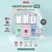 Gambar MITO MEGA BLEND PRO BL300 - 1,5L Jar 2 Tingkat Kecepatan + Pulse + 6 Mata Pisau dengan Ice Crusher - Hijau dari Satu Elektronik undefined 2 Tokopedia
