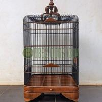 Gambar Sangkar Oval untuk Burung Kenari, Pleci, Anis Merah, Cendet, Lovebirds, Kacer - Kandang Burung Minimalis Jati - Mentahan dari Gallery Mebel undefined 5 Tokopedia