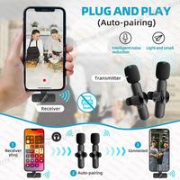 Gambar Langsung Uorris 3 In 1 Pro Mic 3.5Mm Mikrofon Nirkabel Lavalier Mic Pobel Audio Video Pembuatan Rekaman Wireless Microphone Clip On 2 Mic Untuk Iphone Android Kamera Komputer Laptop Live Vlog Video Recording Game Mobile Youtube Interview Tiktok - K8-1 MIC TYPE C dari Labaika Koleksi undefined 5 Tokopedia