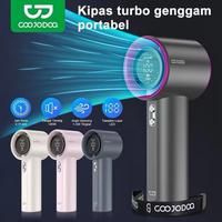 Gambar Ready GOOJODOQ High Speed Mini kipas Strong Wind 100 Gear Wind Speed kipas angin Digital Display Adjustable Turbo original ! Makassar - Putih dari Nourjenshop undefined 1 Tokopedia