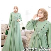 Gambar SET BAJU GAMIS WANITA JUBAH WANITA PAKAIAN CEWEK FASHION MUSLIM TERBAR - Maroon dari raffastoreboy undefined 2 Tokopedia