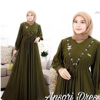 Gambar SET BAJU GAMIS WANITA JUBAH WANITA PAKAIAN CEWEK FASHION MUSLIM TERBAR - Maroon dari raffastoreboy undefined 5 Tokopedia