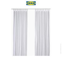 Gambar IKEA MATILDA Gorden Tipis 1 Pasang Dengan Tab Atas / Putih 140x250cm Katun dari IKEA Indonesia undefined 2 Tokopedia