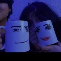 Gambar Roblox man woman face mug gelas - biasa, Man Mug dari duckducko undefined 2 Tokopedia