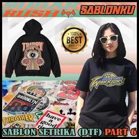 Gambar SABLON SETRIKA SATUAN SABLON DTF PART 6 SABLON KAOS HOODIE SWEATER - Sablonku - 103, 20x25 (cm) dari TUGU JAYA ABADI 01 undefined 2 Tokopedia