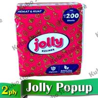 Gambar TERSEDIA 10 x Jolly Popup 90 gram Tisu Restoran Warung Depot Murah Ekonomis Kotak isi 200 lembar Tissue dari TipTop Mart undefined 2 Tokopedia