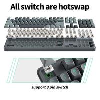 Gambar Zifriend Zt104 Keyboard Mekanik Gradien 104 Tombol Keyboard Berkabel Struktur Gasket Full-Key Hot Swappable Noah Silver/Mute Switches Gaming Keyboard All Keys Anti-Ghosting Murah dari Miss Joo undefined 4 Tokopedia