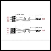 Gambar MC4 CABLE ASSEMBLY 3/4/5 TO 1 - 3/4/5 INPUT 1 OUTPUT X TYPE BRANCH KABEL SOLAR - 3 in - 1 out dari Abah Elektro ID undefined 4 Tokopedia