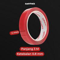 Gambar Lakban Double Tape Transparent Acrylic 3m Merah 12mm Y3890 dari YeYe ONLINE SHOP JAKARTA undefined 5 Tokopedia
