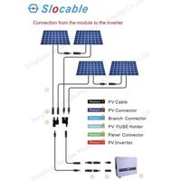 Gambar Slocable L Type Extension Solar Cable Lead 4mm2 with MC4 Connector 3 Feet - 2.014.0056 - CB104-MC4-3 dari TEKAD 88 undefined 2 Tokopedia