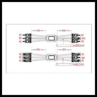 Gambar MC4 CABLE ASSEMBLY 3/4/5 TO 1 - 3/4/5 INPUT 1 OUTPUT X TYPE BRANCH KABEL SOLAR - 3 in - 1 out dari Abah Elektro ID undefined 1 Tokopedia