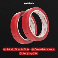 Gambar Lakban Double Tape Transparent Acrylic 3m Merah 12mm Y3890 dari YeYe ONLINE SHOP JAKARTA undefined 3 Tokopedia
