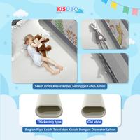Gambar [Harga Per Sisi] KISUBO Baby Bed Rails Safe Grey Tanuki - GREY-TANUKI, 200CM dari KISUBO Indonesia undefined 5 Tokopedia